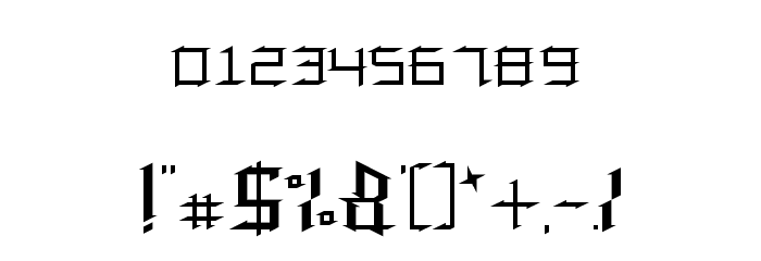 Speed Thrash Regular Font OTHER CHARS