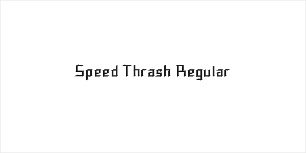 Speed Thrash Regular Logo