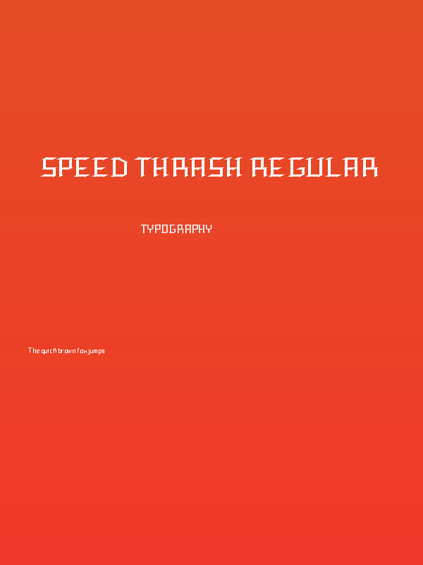 Speed Thrash Regular Poster