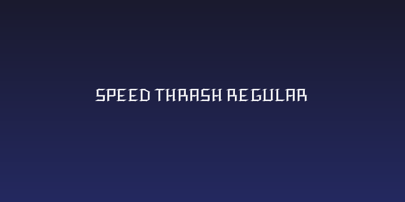 Speed Thrash Regular Social Header