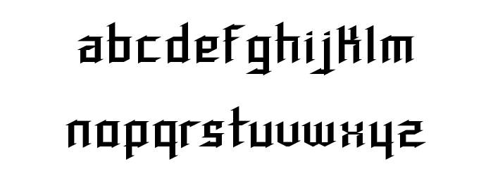 Speed Thrash Regular Font LOWERCASE