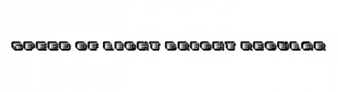 Speed of Light Bright Regular  नि: शुल्क फ़ॉन्ट्स डाउनलोड