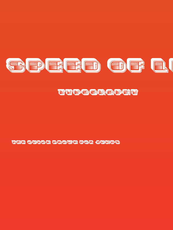 Speed of Light Negative Regular Poster