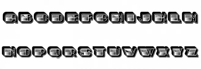 Speed of Light Negative Regular फ़ॉन्ट लोअरकेस