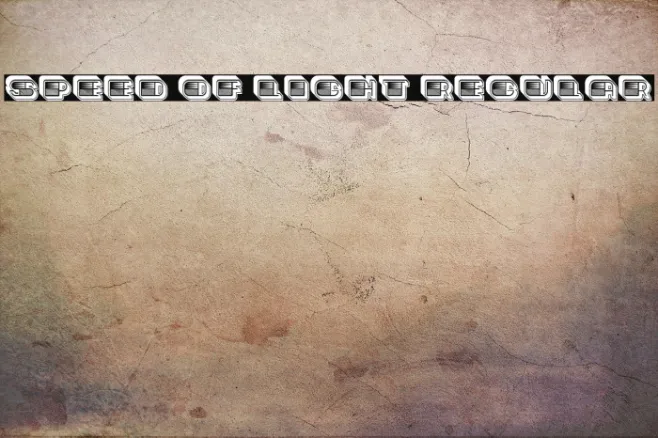 Speed of Light Regular Example 1