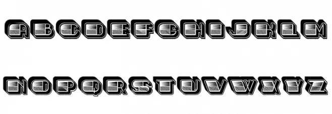 Speed of Light Regular Schriftart Kleinbuchstaben