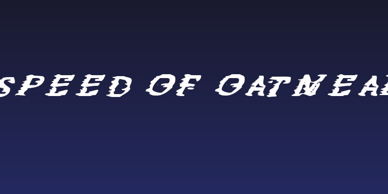 Speed of Oatmeal Social Header