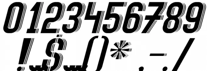 Speed Font OTHER CHARS