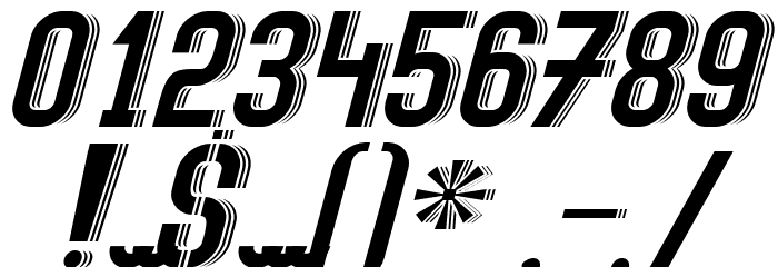 Speed2 Font OTHER CHARS