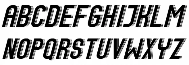 Speed Font UPPERCASE