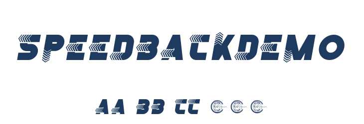 SpeedBackDemo Font Preview