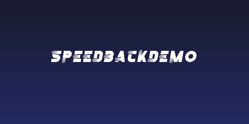 SpeedBackDemo Social Header