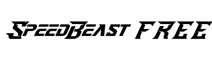 SpeedBeast FREE  Frei Schriftart Herunterladen