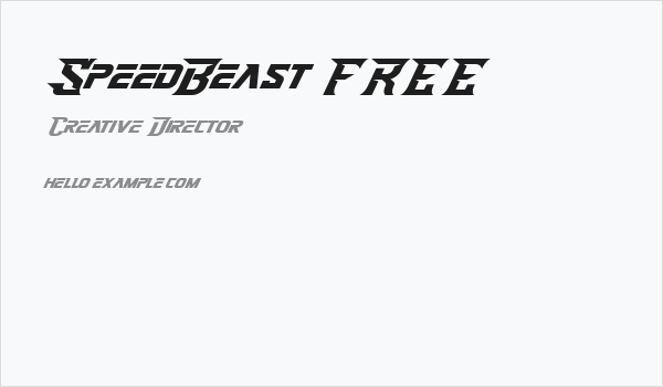 SpeedBeast FREE Business Card