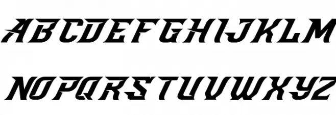SpeedBeastFREE Шрифта ВЕРХНИЙ