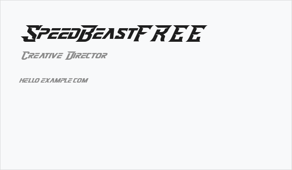 SpeedBeastFREE Business Card