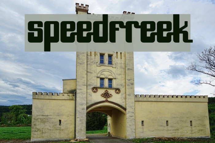 SpeedFreek Font examples