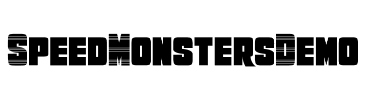 SpeedMonstersDemo  les polices de caractères gratuit tlcharger