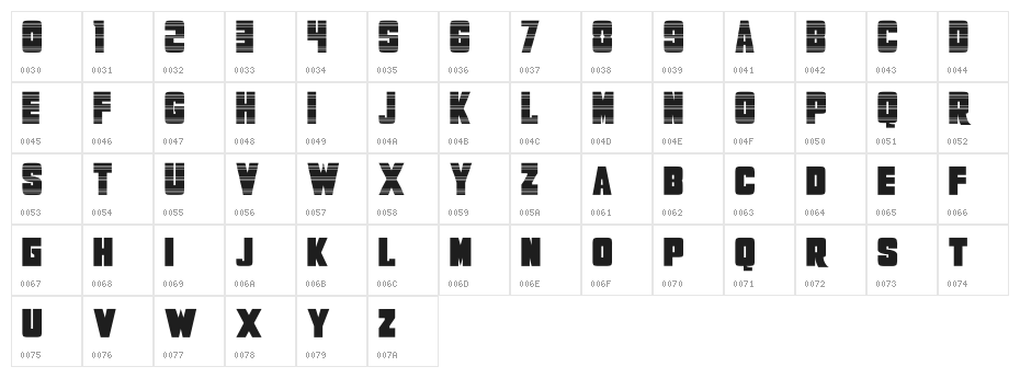 SpeedMonstersDemo Character Map