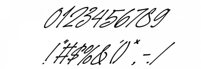 SpeedWritten Italic Font OTHER CHARS