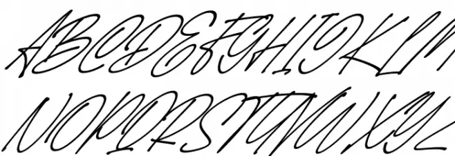 SpeedWritten Italic Schriftart Groß