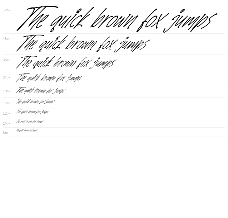 SpeedWritten Italic Waterfall