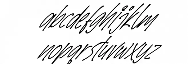 SpeedWritten Italic Font LOWERCASE