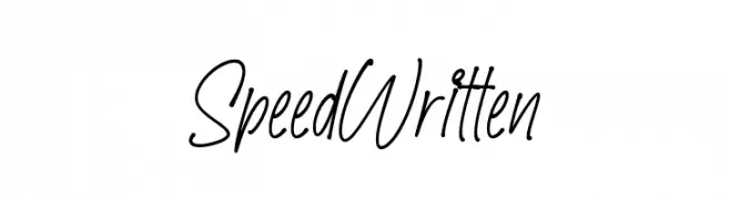 SpeedWritten  नि: शुल्क फ़ॉन्ट्स डाउनलोड