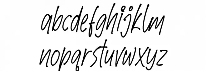 SpeedWritten Font LOWERCASE