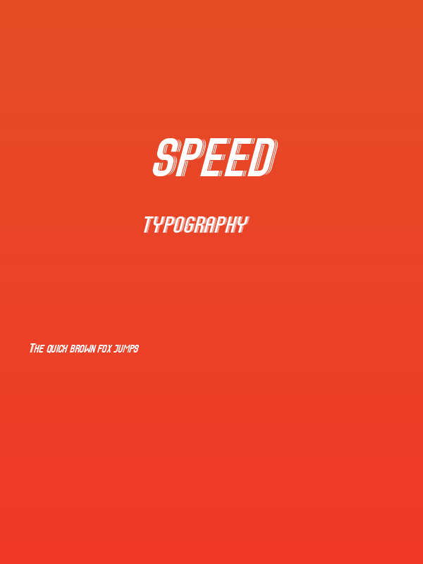 Speed Poster