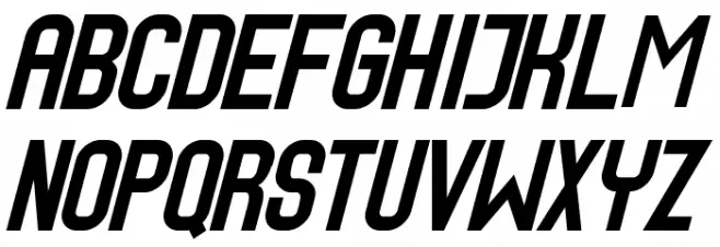 Speed Font LOWERCASE