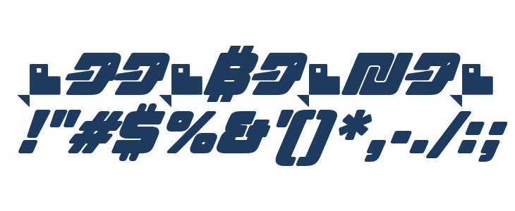 Speeday Bold Other Characters