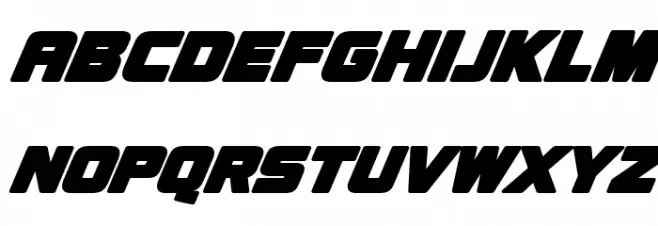 Speeday Bold Schriftart Groß