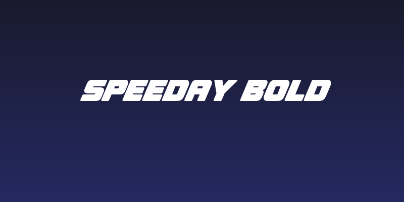 Speeday Bold Social Header