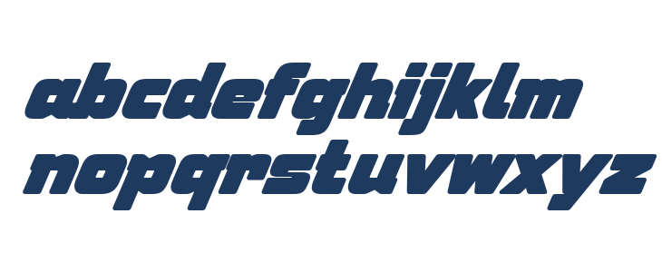 Speeday Bold Lowercase