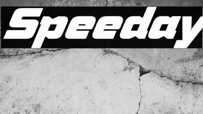 Speeday Font examples