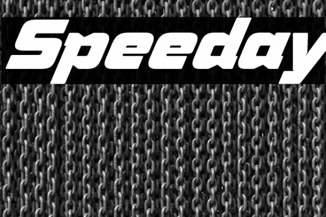 Speeday Font examples