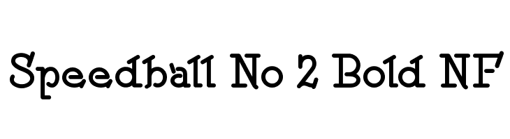 Speedball No 2 Bold NF  Frei Schriftart Herunterladen