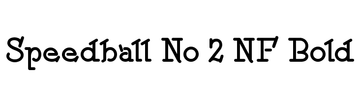 Speedball No 2 NF Bold  Descarca Fonturi Gratis