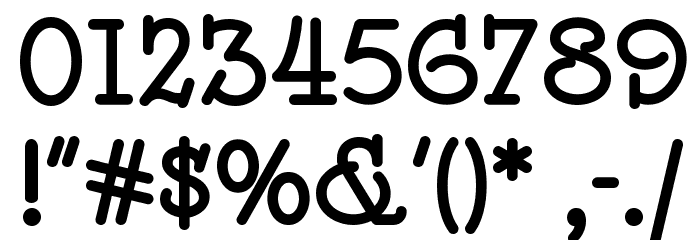 Speedball No 2 NF Bold Font OTHER CHARS