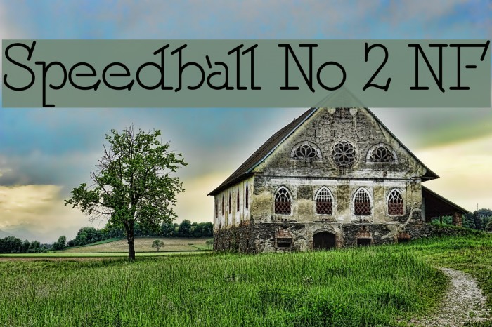 Speedball No 2 NF Font examples