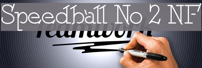 Speedball No 2 NF Font examples