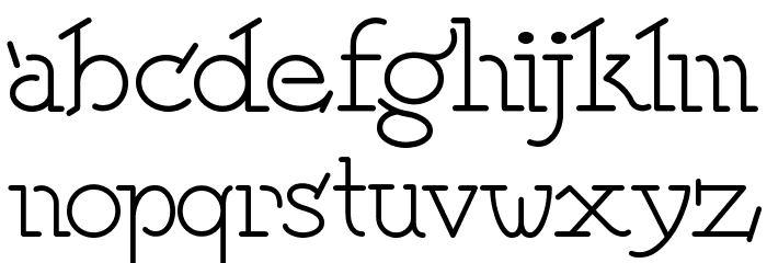 Speedball No 2 NF Font LOWERCASE