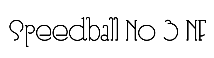 Speedball No 3 NF  les polices de caractères gratuit tlcharger
