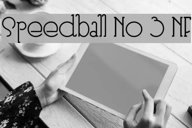 Speedball No 3 NF フォント examples