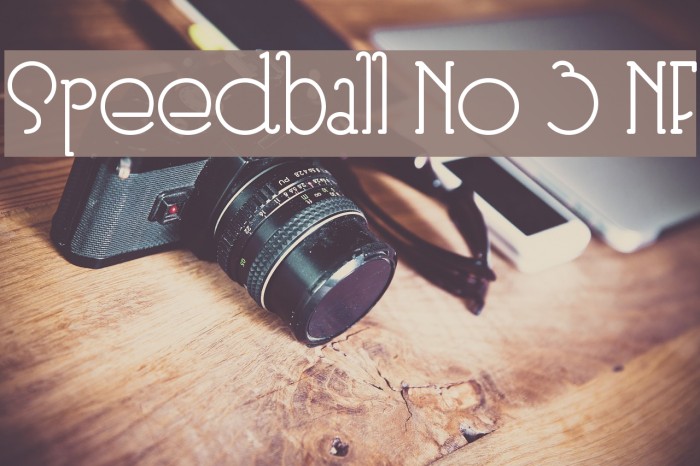 Speedball No 3 NF Font examples