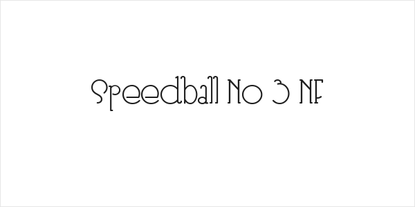 Speedball No 3 NF Logo