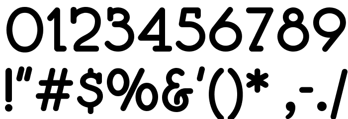 Speedball No1 Bold NF フォント その他の文字