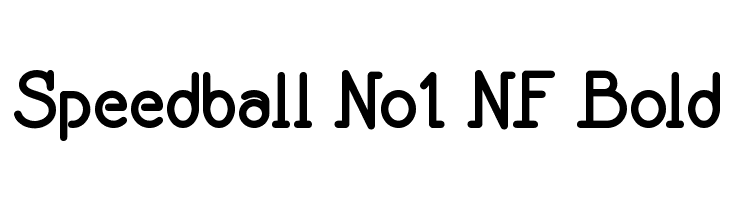 Speedball No1 NF Bold  フリーフォントのダウンロード
