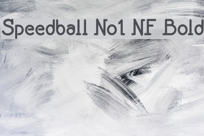 Speedball No1 NF Bold Font examples